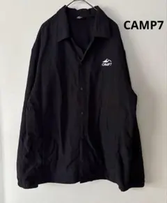 CAMP7 ブラック ナイロンジャケット　ジャンパー　ヤッケ　L