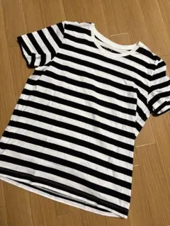 数回着用のみかなり美品★MUJI無印良品★定番ボーダー半袖カットソー　サイズXL