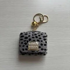 ドット柄フェイクファー チャーム