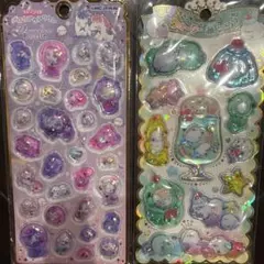 正規品　ウォーターinシール　ユニコーンとシマエナガ　２枚セット