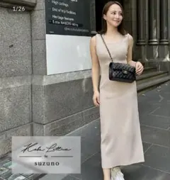 【kkp様専用】完売商品　神戸レタス♡左近鈴乃さんコラボ ニットワンピースのサムネイル