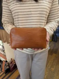 本革ウォレットショルダーバッグ●BROWN●6310