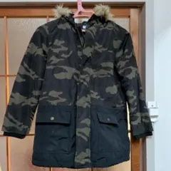 迷彩柄ファー付きジャケット