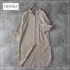 美品 大きいサイズ17 ネミカレリアン 麻リネン100% Aラインプル