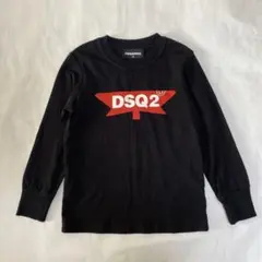 DSQUARED2 ブラック ロゴ Tシャツ 4Y 100〜110サイズ