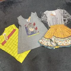 新品WC個性的なデザインの３点セットワンピース➕Tシャツのサムネイル