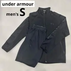 ☆Under Armour☆アンダーアーマー ジャージ上下黒　メンズS 訳あり