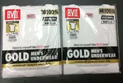 B.V.D. GOLD G013　半袖丸首　L　2枚SET