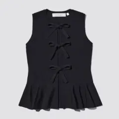 【新品タグ付き】GU フロントリボンセーター(ノースリーブ) by rokh