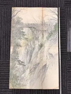 風景画◇林道◇新品 美品【水性絵具/アクリル/色鉛筆】◇防水&丁寧梱包