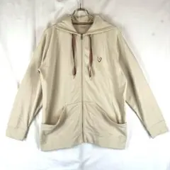 PaulSmith フーディパーカー 2L ベージュ ハート刺繍 マルチカラー