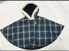 タグ付き新品ミキハウスファースト　リバーシブルポンチョ70〜90