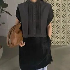 【Ameri】COLLAR SET MESH TOP メッシュ トップスのサムネイル