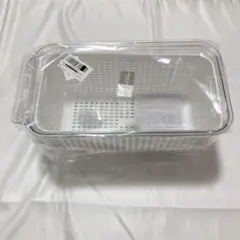冷蔵庫 収納ケース ザル付き 保存容器 蓋付き 水切り 野菜 フルーツ タッパー