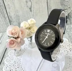 【希少】Swarovski スワロフスキー 腕時計 カットガラス ブラックのサムネイル