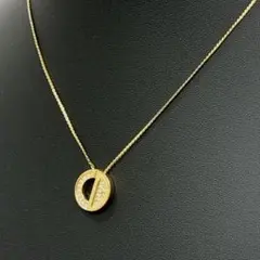 Vintage Dior CDロゴ　ストーン　パヴェ　チェーンネックレス