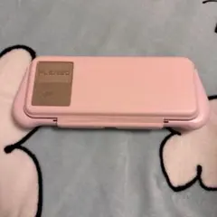 Switch OLED対応 ピンクカバーケース カード収納付き グリップ付き