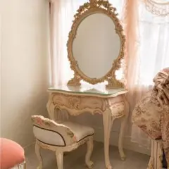 ANNA SUI＆Francfrancドレッサー 鏡台 ブラック 引き取り歓迎 - メルカリ