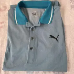 PUMA ポロシャツ Mサイズ ライトブルー