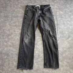 送料無料 リーバイス 505 ブラックデニム W33 L32 レソト製メンズ古着