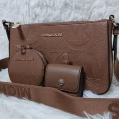 【美品】MICHAEL KORS マイケルコース クロスボディ ポーチ付き