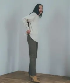 CLANE ストレートデニム（ブラウン）