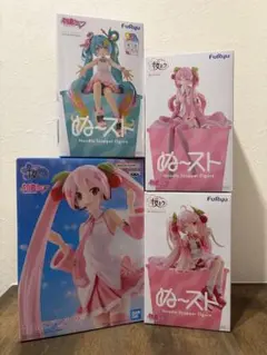 『初音ミク、桜ミク』フィギュア 、ヌーストの4点セット