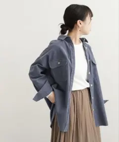 URBAN RESEARCH DOORS コーデュロイビッグシャツチュニック