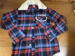 ベビードール 長袖　シャツ　キッズ　130㎝　チェック