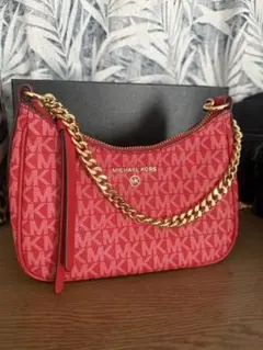 MICHAEL KORS レッド ショルダーバッグ