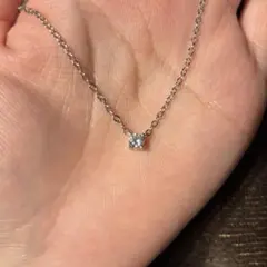 一粒ストーンネックレス