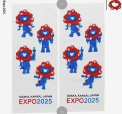 EXPO2025 大阪・関西万博 ミャクミャク フェイスタオル　２枚組