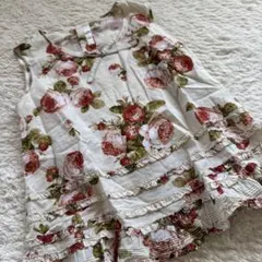 ピンクハウス ブラウス ピンタック ピコフリル はしごレース リボン総