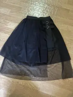 ❤️ レイヤードスカート ❤️ GU ブラック Sサイズ