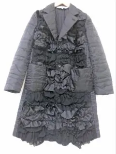 レア♦完売❀コムコム❀前面総フリル❇ミドル❇ハーフ❇コート❇2019❇希少М