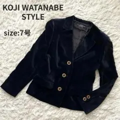 KOJI WATANABE テーラードジャケット ジャケット ネイビー 7号