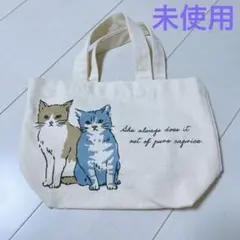 【チカコ様専用】猫 ミニトートバッグ キャンバス ハンドバッグ 手提げ