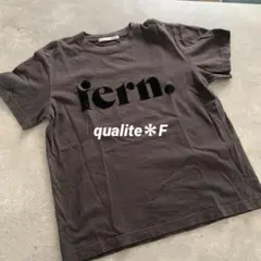 qualite＊ロゴプリント＊半袖Tシャツ＊チャコール＊ブラウン系＊Fのサムネイル