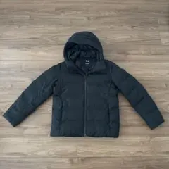 UNIQLOフード付きダウンジャケット ブラック