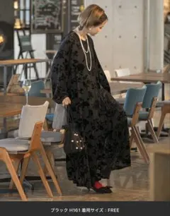 【forksy.】【オケージョン対応】フラワーフロッキーティアードワンピース