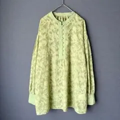 【ITEMS URBAN RESEARCH】ジャガード バンドカラー ブラウスのサムネイル
