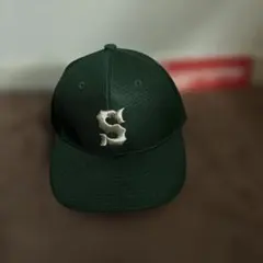 supreme 緑キャップ
