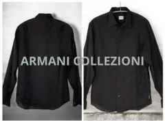 ARMANI COLLEZIONI コットン 長袖シャツ ブラック Mのサムネイル