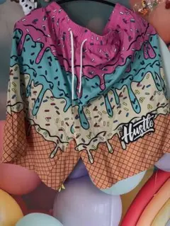 アイスクリームデザイン ショートパンツ