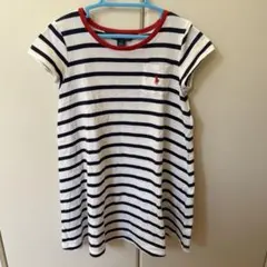 Polo Ralph Lauren ボーダー半袖ワンピース 115cm