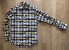 Gap◆ネルシャツ イエロー/ネイビー◆XS
