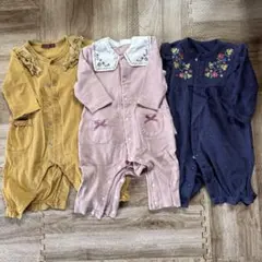 女の子　ロンパース　３枚セット