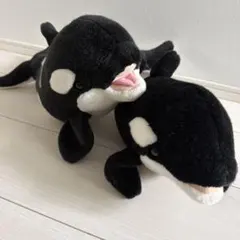 名古屋港水族館 ぬいぐるみくじ 3等 白&黒シャチ 2点セット☆ - メルカリ