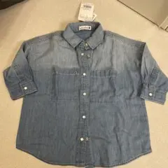 branshes デニムシャツ 90cm 五部袖