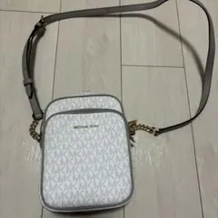 MICHAEL KORS ショルダーバッグ ホワイト MKロゴ